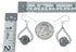 Native American Sterling Silver Bead Hook Dangle Earrings JX129753